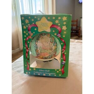 Precious Moments 2001 Glass Ball Christmas Ornament‎ Enesco May Your Christmas